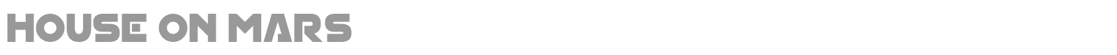 House On Mars font preview
